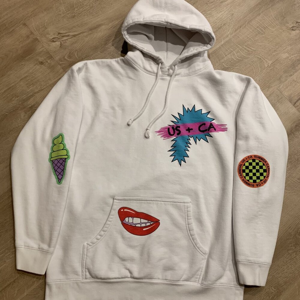 P!nk Pink Summer Carnival 2024 US + CA Tour Hoodie Adult XL White Sweatshirt